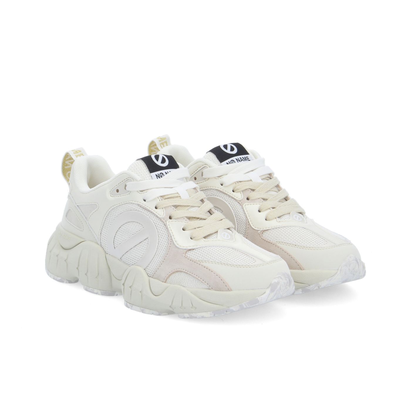 KRAZEE RUNNER W - KNIT/STAMP/NACR - BLANC CASSE